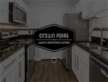Tablet Screenshot of crownpointapartments.com